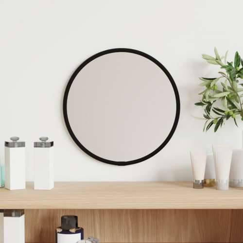 Zidno ogledalo crno Ø 20 cm okruglo Cijena