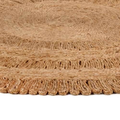 Ukrasni ručno pleteni tepih od jute 120 cm okrugli Cijena