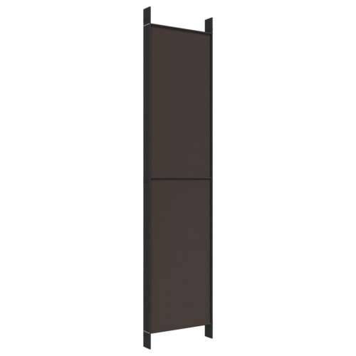 Paravan - Sobna pregrada s 6 panela smeđa 300x220 cm od tkanine - Smeđa 300 x 220 cm 1 6 Cijena