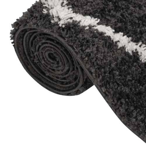 Čupavi tepih s visokim vlaknima krem i antracit 80x150 cm Cijena