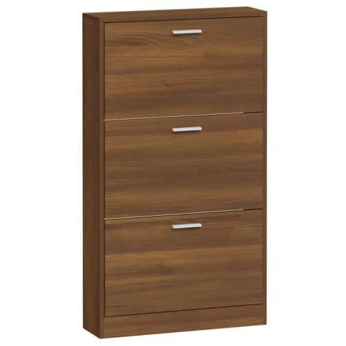 Ormarić za cipele hrast smeđi 59x17x108 cm konstruirano drvo - Smeđi hrast 1 108 cm Cijena