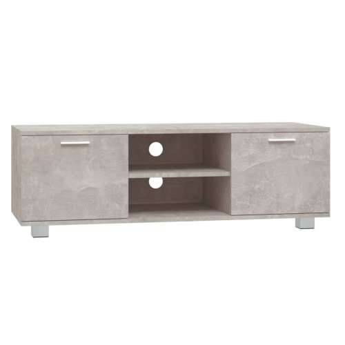 TV ormarić boja betona 120x40,5x35 cm od konstruiranog drva - Beton siva 1 120 cm Cijena