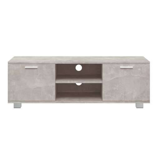 TV ormarić boja betona 120x40,5x35 cm od konstruiranog drva - Beton siva 1 120 cm Cijena