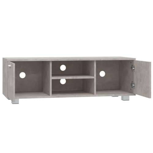 TV ormarić boja betona 120x40,5x35 cm od konstruiranog drva - Beton siva 1 120 cm Cijena