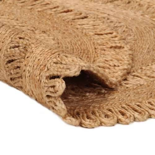 Ukrasni ručno pleteni tepih od jute 180 cm okrugli Cijena