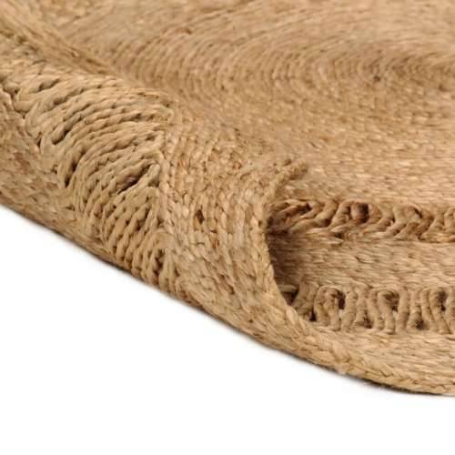 Ukrasni ručno pleteni tepih od jute 120 cm okrugli Cijena