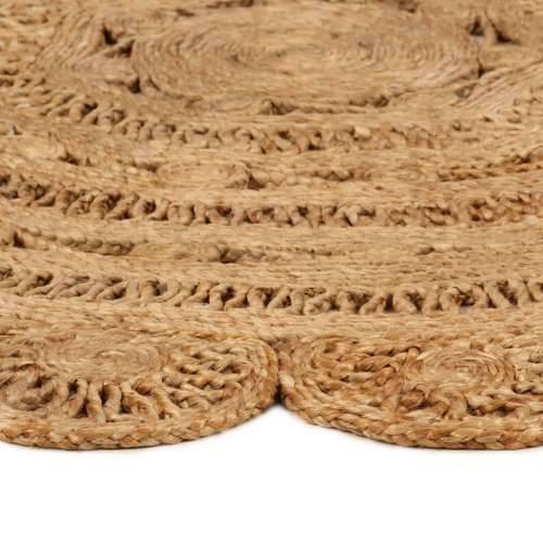 Ukrasni ručno pleteni tepih od jute 120 cm okrugli Cijena