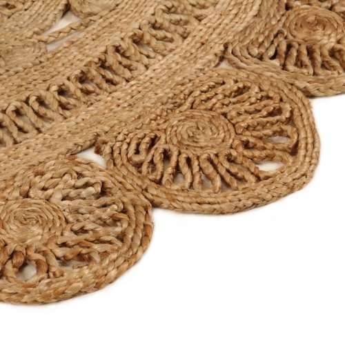Ukrasni ručno pleteni tepih od jute 120 cm okrugli Cijena