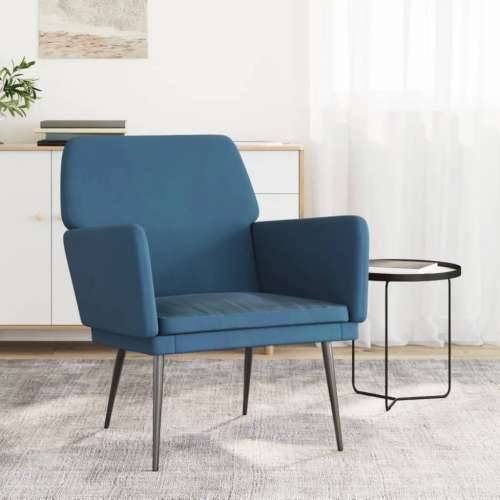 Fotelja Plava 62 x 79 x 79 cm baršunasta