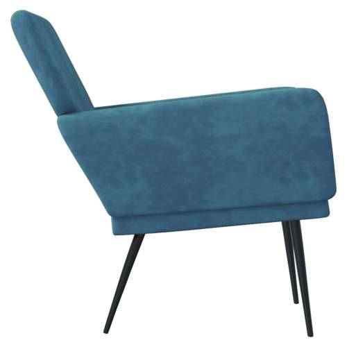 Fotelja Plava 62 x 79 x 79 cm baršunasta Cijena