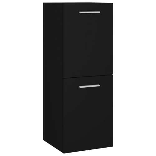 Set kupaonskog namještaja od konstruiranog drva crni - Crna 90 x 38.5 x 46 cm 1 Cijena