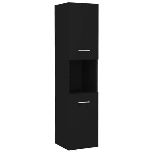Set kupaonskog namještaja od konstruiranog drva crni - Crna 90 x 38.5 x 46 cm 1 Cijena