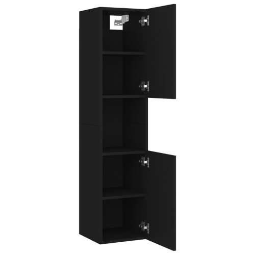 Set kupaonskog namještaja od konstruiranog drva crni - Crna 90 x 38.5 x 46 cm 1 Cijena