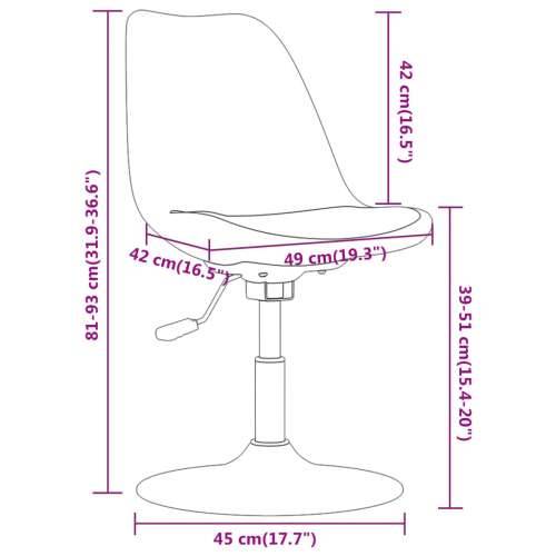 Okretne blagovaonske stolice od tkanine 6 kom tamnosive Cijena