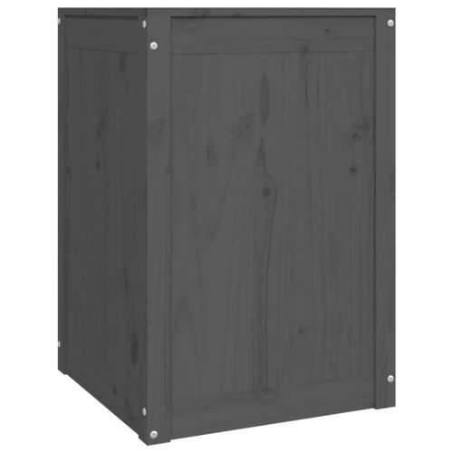Kutija za rublje siva 44x44x66 cm od masivne borovine - Siva 44 x 44 x 66 cm 1 Cijena