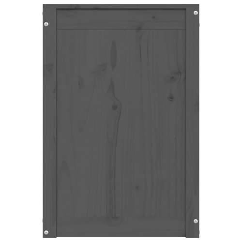 Kutija za rublje siva 44x44x66 cm od masivne borovine - Siva 44 x 44 x 66 cm 1 Cijena