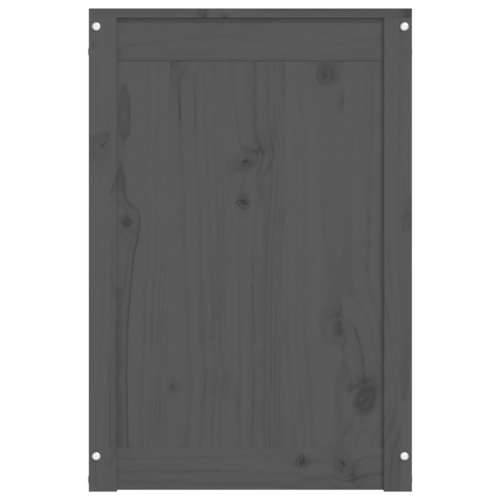 Kutija za rublje siva 44x44x66 cm od masivne borovine - Siva 44 x 44 x 66 cm 1 Cijena