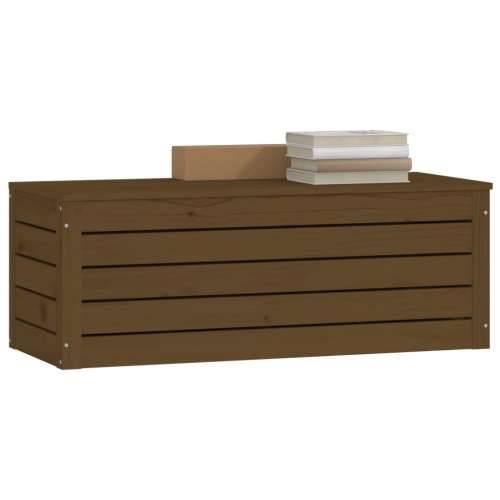 Kutija za pohranu boja meda 89x36,5x33 cm od masivne borovine - boja meda 89 x 36.5 x 33 cm 1 Cijena