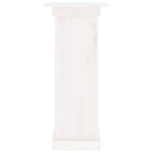 Stalak za cvijeće bijeli 40x40x90 cm od masivne borovine - Bijela 40 x 40 x 90 cm 1 Cijena