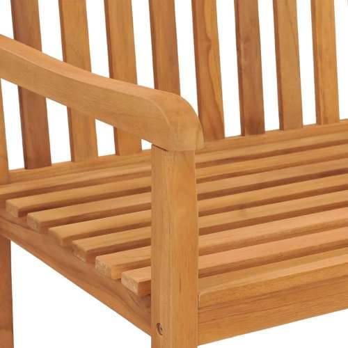 Vrtna garnitura - 5-dijelni vrtni blagovaonski set od masivne tikovine - 2x klupa + 2x stolica + stol 1 Cijena