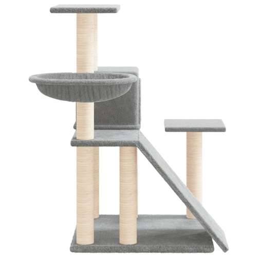 Penjalica za mačke - Kuća za mačke - Grebalica sa stupovima za grebanje svjetlosiva 82 cm - Svjetlosiva Cijena