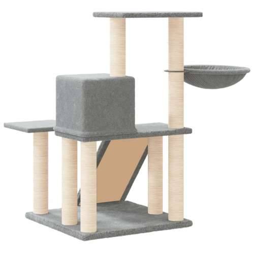 Penjalica za mačke - Kuća za mačke - Grebalica sa stupovima za grebanje svjetlosiva 82 cm - Svjetlosiva Cijena