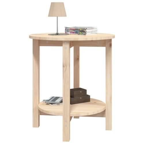 Stolić za kavu Ø 55 x 60 cm od masivne borovine - Prirodna Ø 55 x 60 cm 1 Cijena