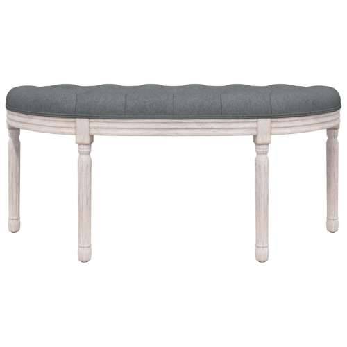 Klupa tamnosiva 110,5x45x49 cm od tkanine - Siva 110.5 x 45 x 49 cm Cijena