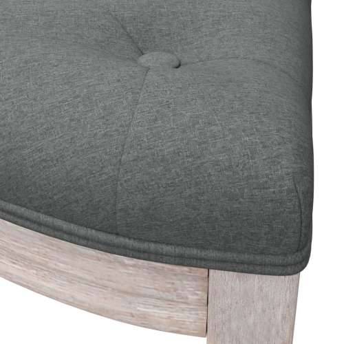 Klupa tamnosiva 110,5x45x49 cm od tkanine - Siva 110.5 x 45 x 49 cm Cijena