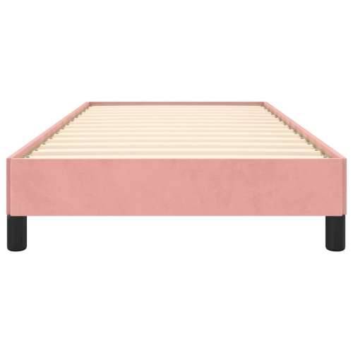 Okvir za krevet ružičasti 90x190 cm baršunasti Cijena