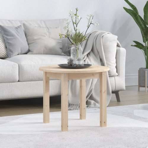 Stolić za kavu Ø 55 x 45 cm od masivne borovine - Prirodna Ø 55 x 45 cm 1 Cijena