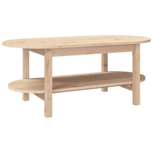 Stolić za kavu 110 x 55 x 45 cm od masivne borovine - Prirodna 110 x 55 x 45 cm 1 Cijena