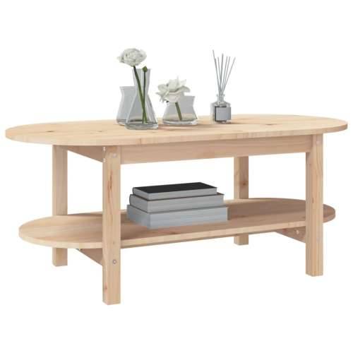 Stolić za kavu 110 x 55 x 45 cm od masivne borovine - Prirodna 110 x 55 x 45 cm 1 Cijena
