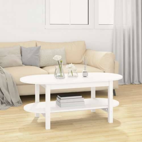 Stolić za kavu bijeli 110 x 55 x 45 cm od masivne borovine - Bijela 110 x 55 x 45 cm 1 Cijena