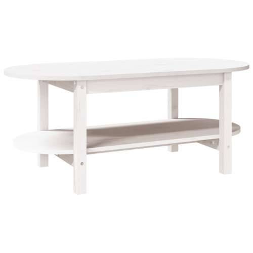 Stolić za kavu bijeli 110 x 55 x 45 cm od masivne borovine - Bijela 110 x 55 x 45 cm 1 Cijena