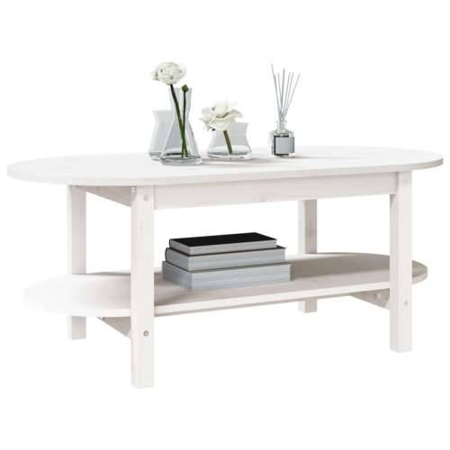 Stolić za kavu bijeli 110 x 55 x 45 cm od masivne borovine - Bijela 110 x 55 x 45 cm 1 Cijena