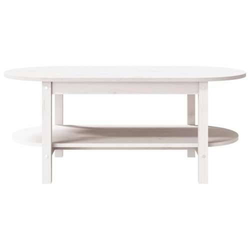 Stolić za kavu bijeli 110 x 55 x 45 cm od masivne borovine - Bijela 110 x 55 x 45 cm 1 Cijena