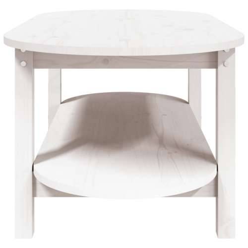 Stolić za kavu bijeli 110 x 55 x 45 cm od masivne borovine - Bijela 110 x 55 x 45 cm 1 Cijena