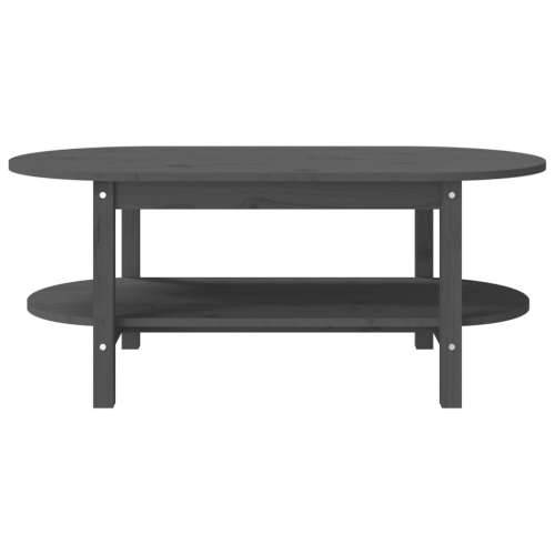 Stolić za kavu sivi 110 x 55 x 45 cm od masivne borovine - Siva 110 x 55 x 45 cm 1 Cijena