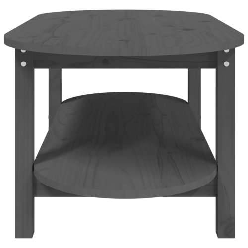Stolić za kavu sivi 110 x 55 x 45 cm od masivne borovine - Siva 110 x 55 x 45 cm 1 Cijena