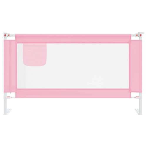 Sigurnosna ograda za dječji krevet ružičasta 140x25 cm tkanina Cijena
