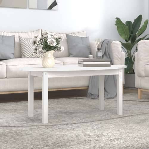 Stolić za kavu bijeli 110 x 55 x 45 cm od masivne borovine - Bijela 110 x 55 x 45 cm 1 Cijena