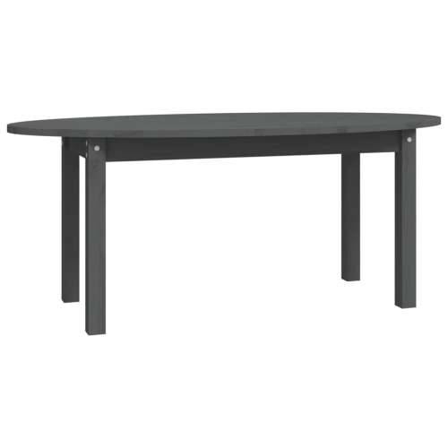 Stolić za kavu sivi 110 x 55 x 45 cm od masivne borovine - Siva 110 x 55 x 45 cm 1 Cijena