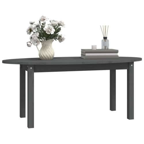Stolić za kavu sivi 110 x 55 x 45 cm od masivne borovine - Siva 110 x 55 x 45 cm 1 Cijena