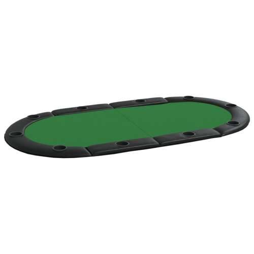 Sklopiva stolna ploča za poker za 10 igrača zelena 208x106x3 cm Cijena