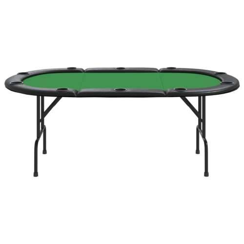 Sklopivi stol za poker za 10 igrača zeleni 206 x 106 x 75 cm Cijena