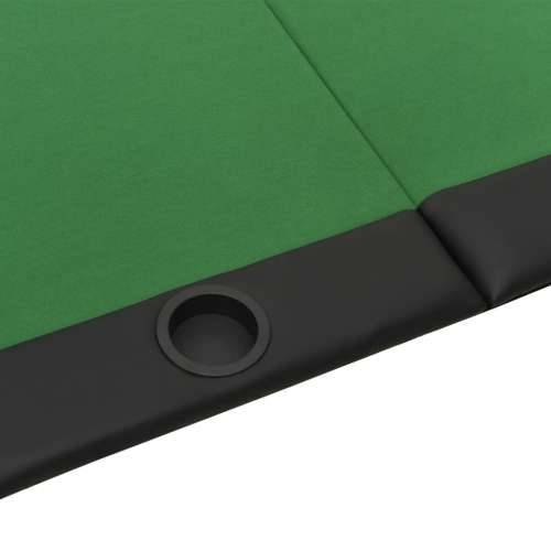 Sklopivi stol za poker za 10 igrača zeleni 206 x 106 x 75 cm Cijena