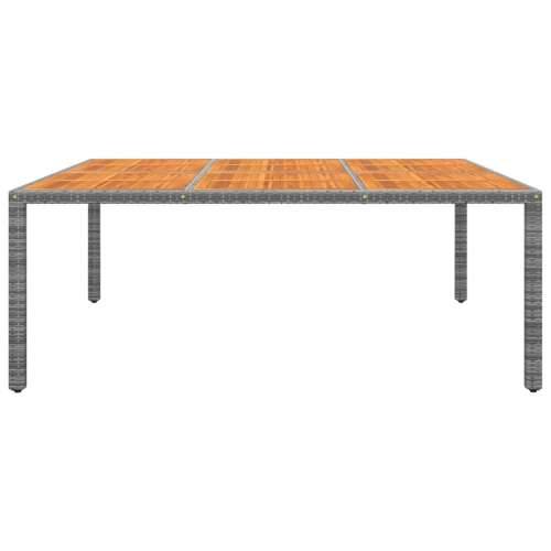Vrtni stol 200x150x75 cm od bagremovog drva i poliratana sivi - Siva 1 Cijena