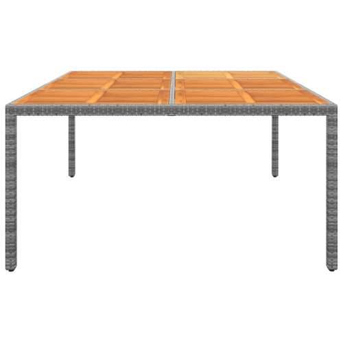 Vrtni stol 200x150x75 cm od bagremovog drva i poliratana sivi - Siva 1 Cijena