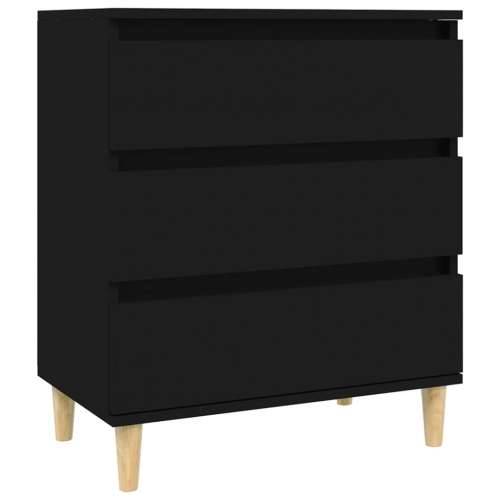 Komoda crna 60 x 35 x 70 cm od konstruiranog drva - Crna 1 Cijena